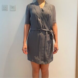 NWT Burberry Brit Blue-Grey Wrap Dress